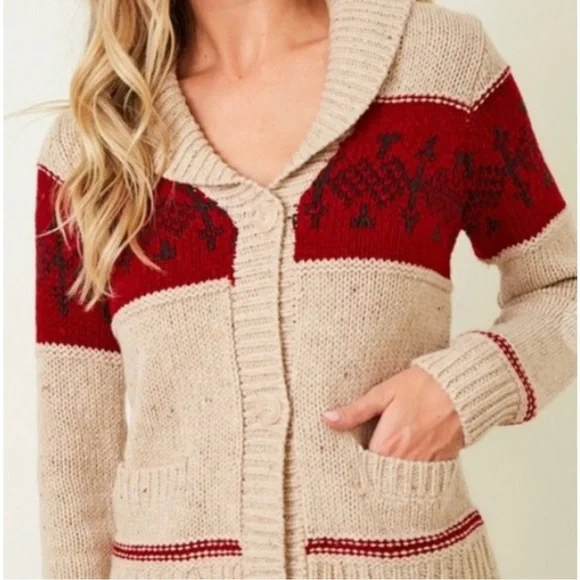 Nordic Sweater Cardigan Womans - Picture 2 of 6